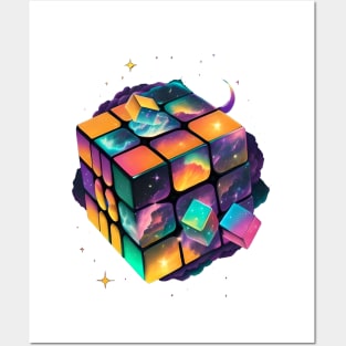 cosmic rubik's cube Posters and Art